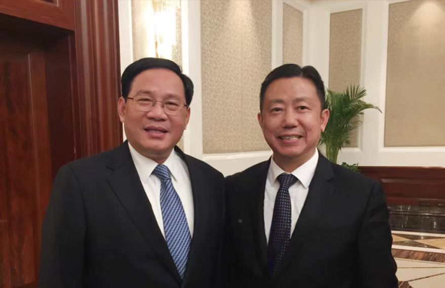 中央政治局常委、国务院总理李强与周海江合影